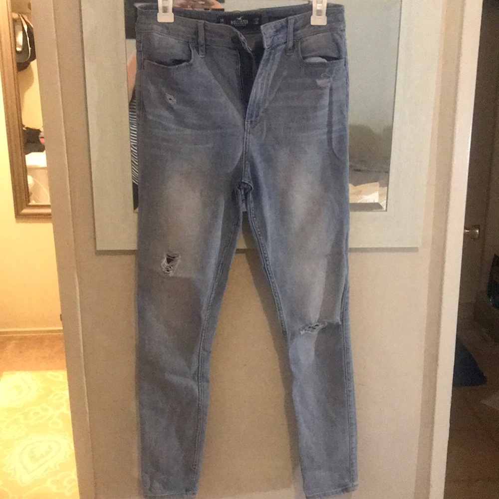 Hollister high rise ripped jeans